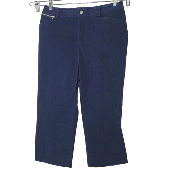 Lauren Ralph Lauren Pants - Lauren Ralph Lauren Capri Cropped Pants Women Size 8 Blue Pockets FLAW